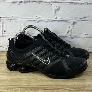 Nike Shox Black Running Shoes Women's Size 8.5 Athletic Retro Gym Sneakers